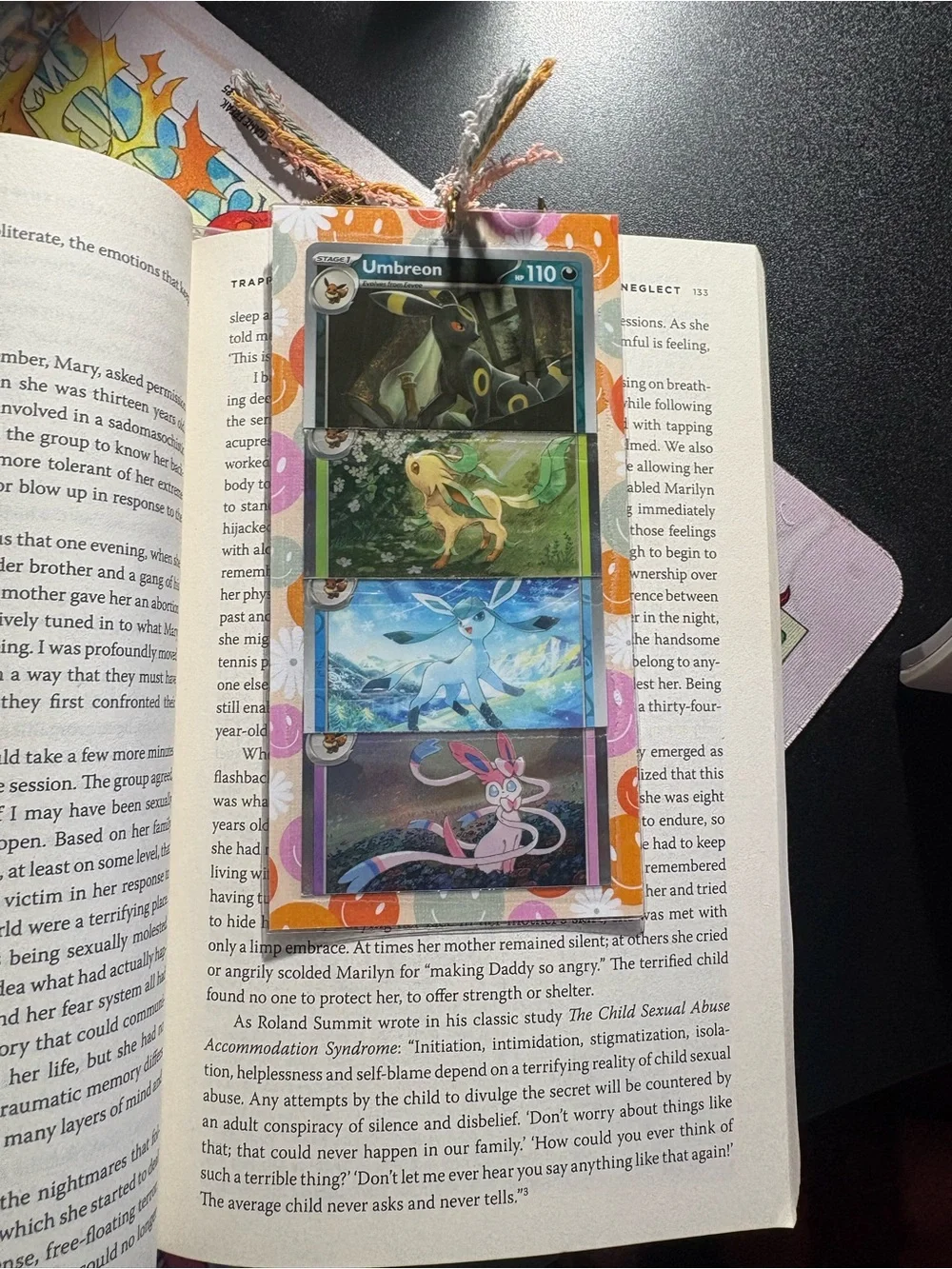 Pokemon Eeveelutions Card Sleeve with Vibrant Orange and Pink Accents